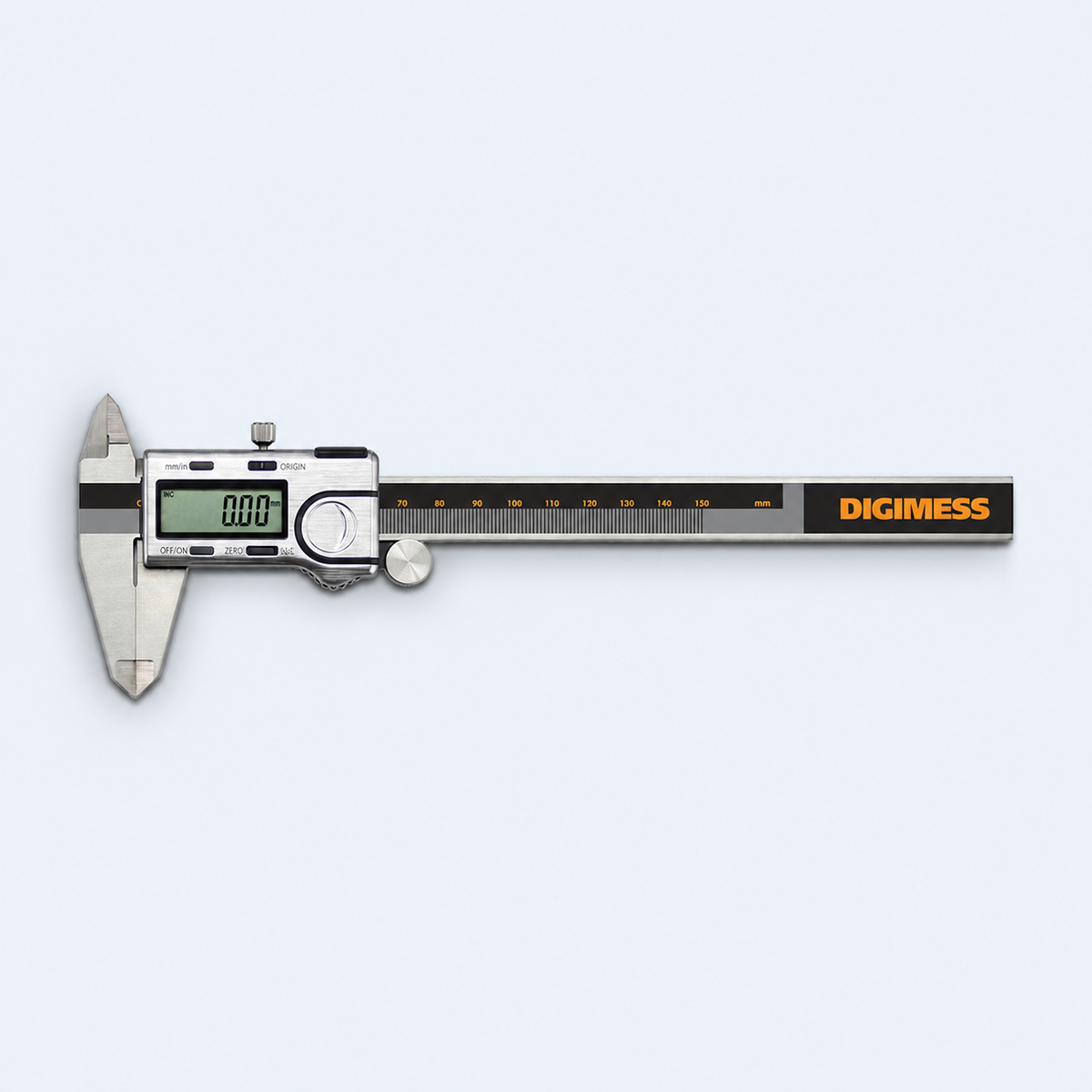 Paquímetro Digimess USB/Absolute — imagem ilustrativa da linha, modelo 150 mm