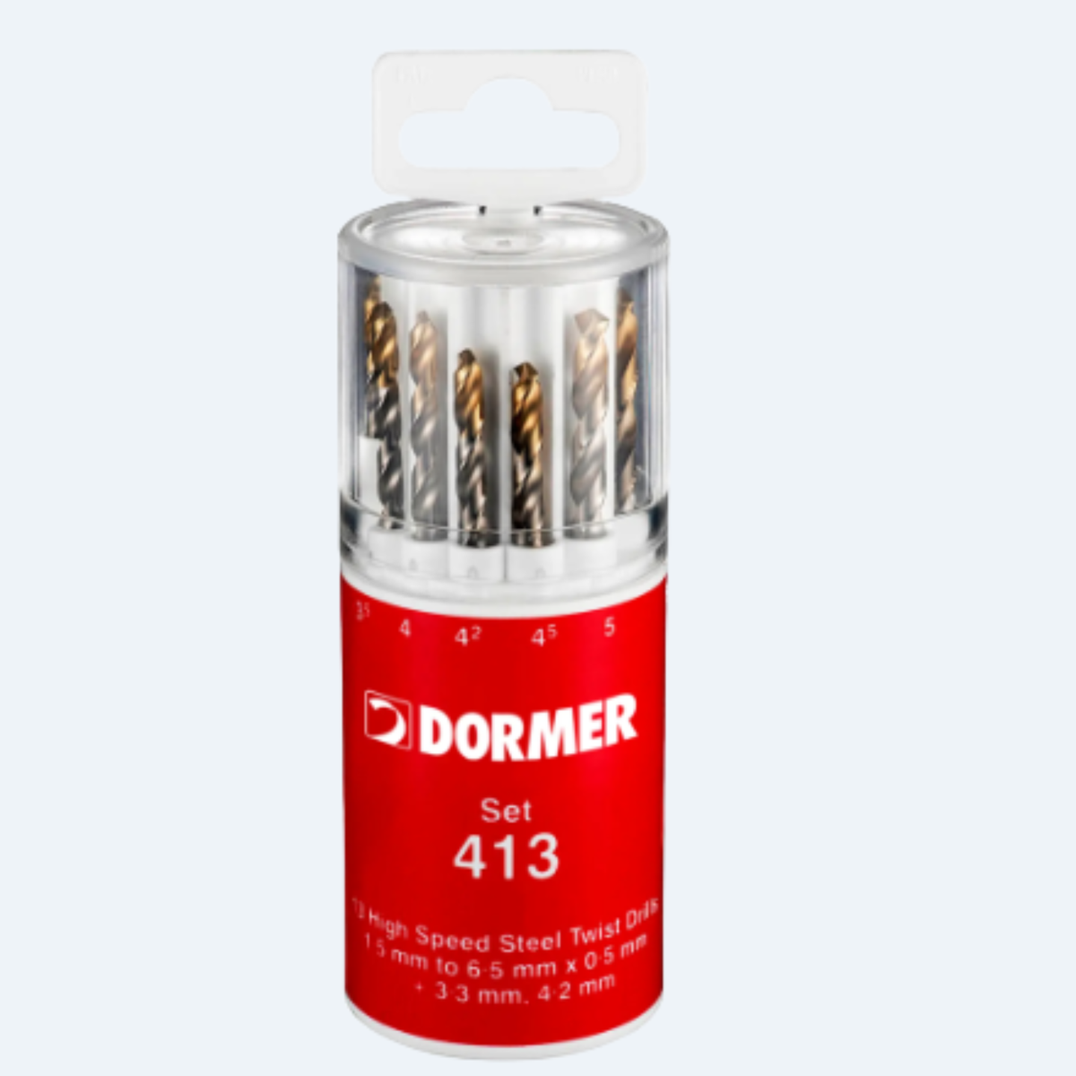 Jogo de Brocas Dormer A094413 HSS Titânio 13 Peças Ø1,5 a 6,5 mm